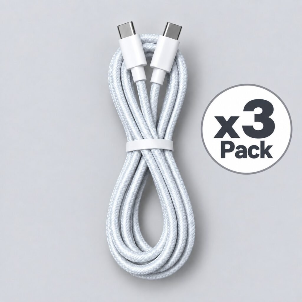 3 Pack 6FT Type C to Type C Super fast charging 60w charger
